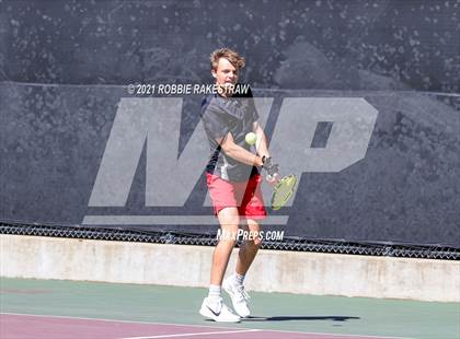 Thumbnail 2 in Lake Travis vs Memorial (UIL 6A Team Tennis Semifinal) photogallery.