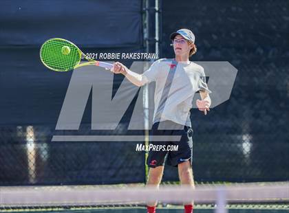 Thumbnail 2 in Lake Travis vs Memorial (UIL 6A Team Tennis Semifinal) photogallery.