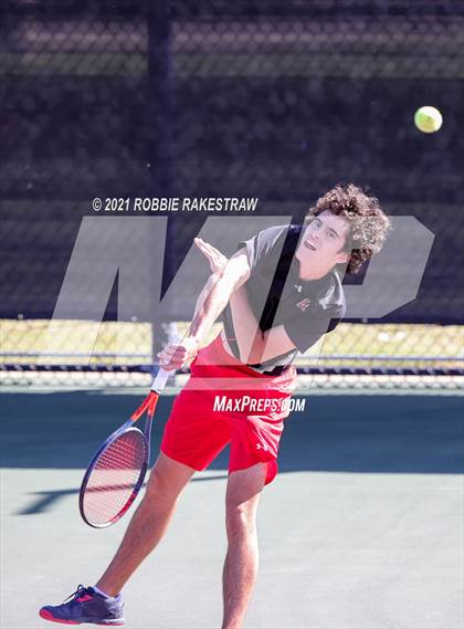 Thumbnail 2 in Lake Travis vs Memorial (UIL 6A Team Tennis Semifinal) photogallery.