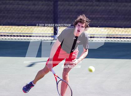 Thumbnail 2 in Lake Travis vs Memorial (UIL 6A Team Tennis Semifinal) photogallery.