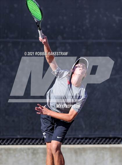 Thumbnail 3 in Lake Travis vs Memorial (UIL 6A Team Tennis Semifinal) photogallery.