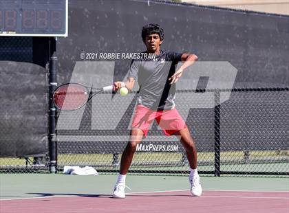 Thumbnail 2 in Lake Travis vs Memorial (UIL 6A Team Tennis Semifinal) photogallery.