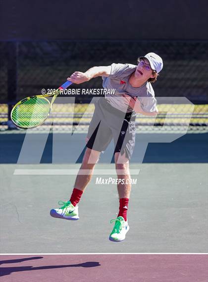 Thumbnail 3 in Lake Travis vs Memorial (UIL 6A Team Tennis Semifinal) photogallery.