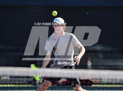Thumbnail 2 in Lake Travis vs Memorial (UIL 6A Team Tennis Semifinal) photogallery.