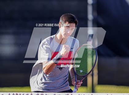 Thumbnail 1 in Lake Travis vs Memorial (UIL 6A Team Tennis Semifinal) photogallery.