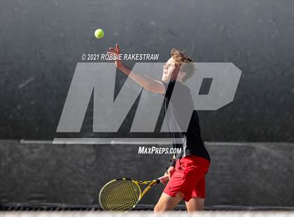 Thumbnail 3 in Lake Travis vs Memorial (UIL 6A Team Tennis Semifinal) photogallery.