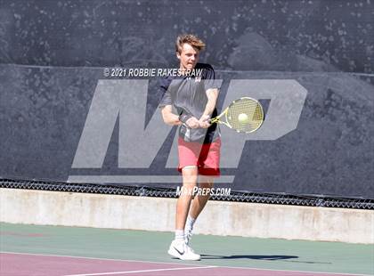 Thumbnail 3 in Lake Travis vs Memorial (UIL 6A Team Tennis Semifinal) photogallery.