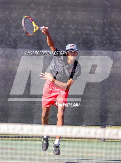 Thumbnail 3 in Lake Travis vs Memorial (UIL 6A Team Tennis Semifinal) photogallery.
