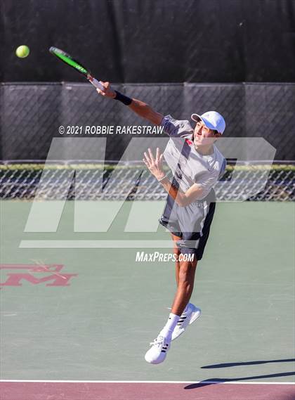 Thumbnail 3 in Lake Travis vs Memorial (UIL 6A Team Tennis Semifinal) photogallery.