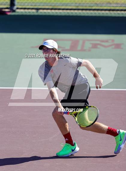 Thumbnail 3 in Lake Travis vs Memorial (UIL 6A Team Tennis Semifinal) photogallery.