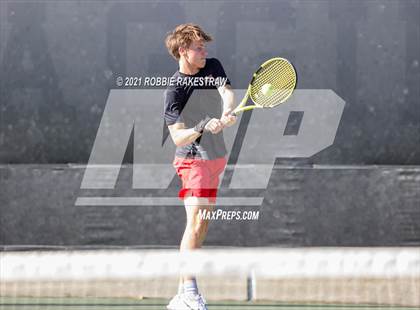 Thumbnail 2 in Lake Travis vs Memorial (UIL 6A Team Tennis Semifinal) photogallery.