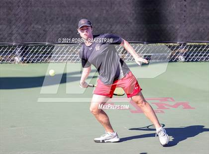 Thumbnail 3 in Lake Travis vs Memorial (UIL 6A Team Tennis Semifinal) photogallery.