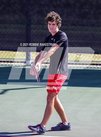 Thumbnail 2 in Lake Travis vs Memorial (UIL 6A Team Tennis Semifinal) photogallery.