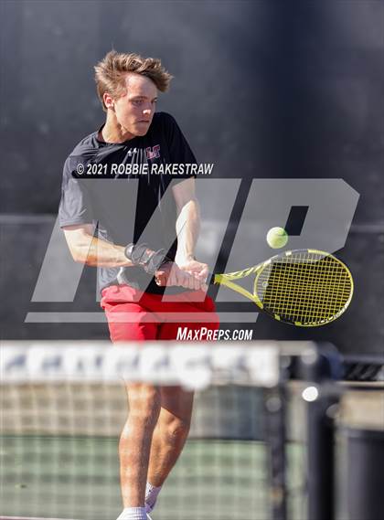 Thumbnail 1 in Lake Travis vs Memorial (UIL 6A Team Tennis Semifinal) photogallery.