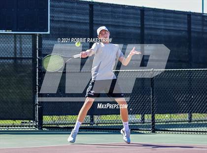 Thumbnail 3 in Lake Travis vs Memorial (UIL 6A Team Tennis Semifinal) photogallery.