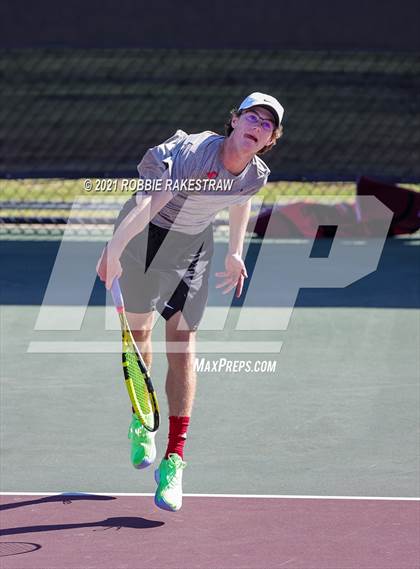 Thumbnail 3 in Lake Travis vs Memorial (UIL 6A Team Tennis Semifinal) photogallery.