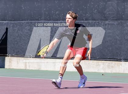Thumbnail 3 in Lake Travis vs Memorial (UIL 6A Team Tennis Semifinal) photogallery.