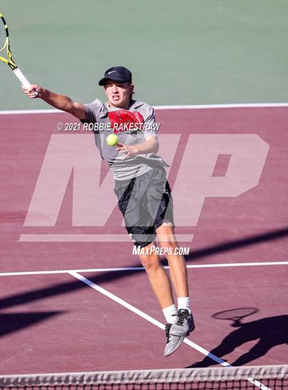 Thumbnail 2 in Lake Travis vs Memorial (UIL 6A Team Tennis Semifinal) photogallery.