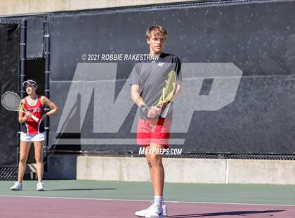 Thumbnail 1 in Lake Travis vs Memorial (UIL 6A Team Tennis Semifinal) photogallery.