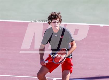 Thumbnail 3 in Lake Travis vs Memorial (UIL 6A Team Tennis Semifinal) photogallery.