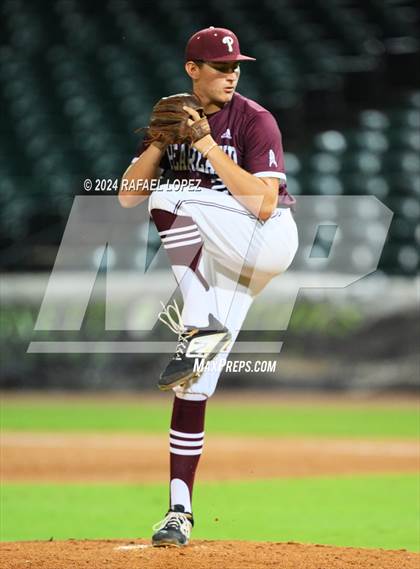 Thumbnail 2 in Cy-Fair vs. Pearland (UIL Baseball 6A Region 3 Regional Final) photogallery.