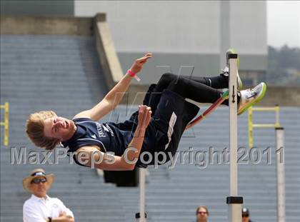 Thumbnail 1 in CIF NCS Masters Track & Field Championships (Boys High Jump) photogallery.