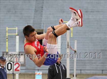 Thumbnail 2 in CIF NCS Masters Track & Field Championships (Boys High Jump) photogallery.