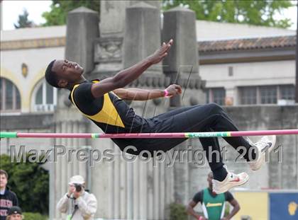 Thumbnail 1 in CIF NCS Masters Track & Field Championships (Boys High Jump) photogallery.