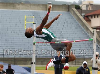 Thumbnail 2 in CIF NCS Masters Track & Field Championships (Boys High Jump) photogallery.