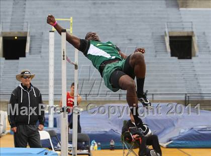 Thumbnail 3 in CIF NCS Masters Track & Field Championships (Boys High Jump) photogallery.