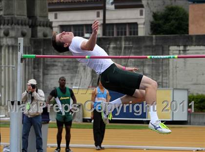 Thumbnail 3 in CIF NCS Masters Track & Field Championships (Boys High Jump) photogallery.