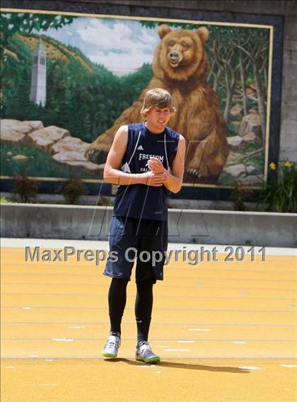 Thumbnail 2 in CIF NCS Masters Track & Field Championships (Boys High Jump) photogallery.