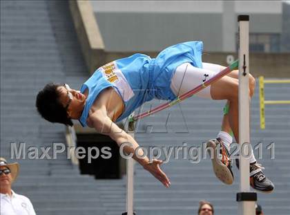 Thumbnail 1 in CIF NCS Masters Track & Field Championships (Boys High Jump) photogallery.