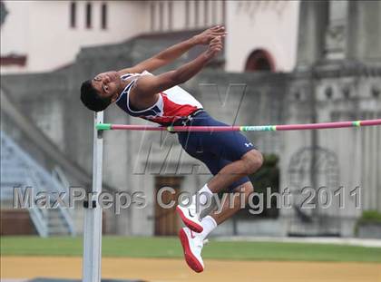 Thumbnail 2 in CIF NCS Masters Track & Field Championships (Boys High Jump) photogallery.