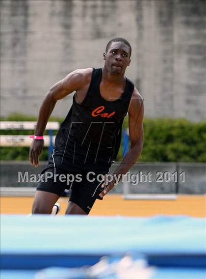 Thumbnail 3 in CIF NCS Masters Track & Field Championships (Boys High Jump) photogallery.