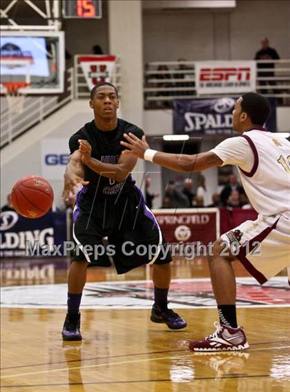 Thumbnail 3 in Miller Grove vs. St. Anthony (Spalding Hoophall Classic) photogallery.