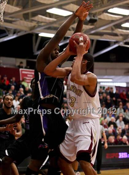 Thumbnail 3 in Miller Grove vs. St. Anthony (Spalding Hoophall Classic) photogallery.