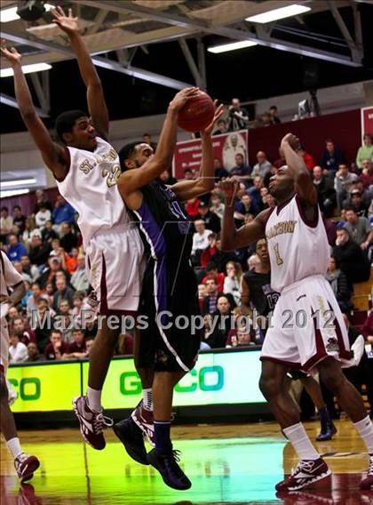 Thumbnail 1 in Miller Grove vs. St. Anthony (Spalding Hoophall Classic) photogallery.