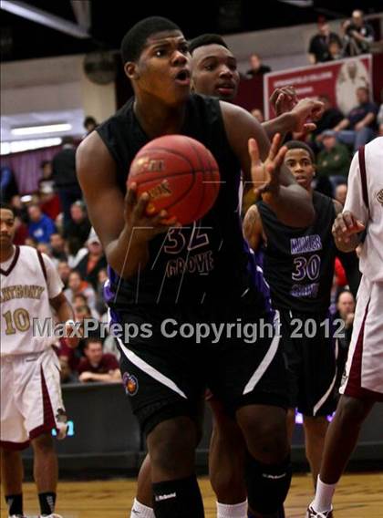 Thumbnail 1 in Miller Grove vs. St. Anthony (Spalding Hoophall Classic) photogallery.