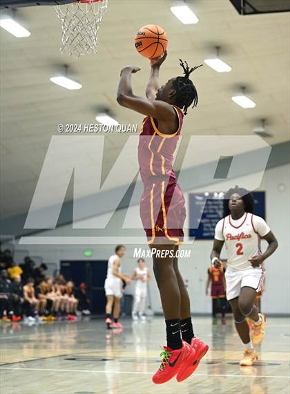 Thumbnail 1 in Pacifica Christian/Orange County vs. Central Catholic (MLK Dream Classic) photogallery.