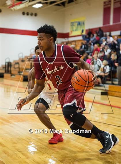 Thumbnail 2 in Katy Tigers vs Tompkins photogallery.