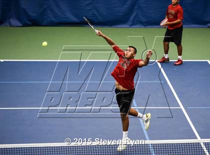 Thumbnail 2 in NYSPHSAA Tennis Championships (Day 1) photogallery.