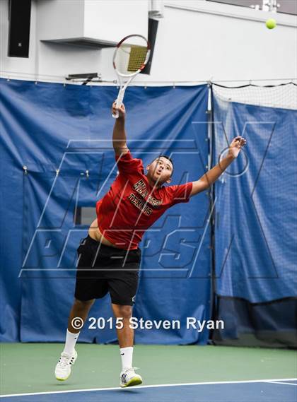 Thumbnail 2 in NYSPHSAA Tennis Championships (Day 1) photogallery.