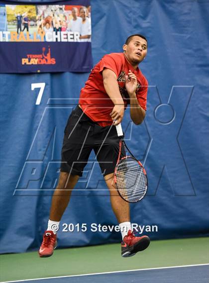 Thumbnail 1 in NYSPHSAA Tennis Championships (Day 1) photogallery.