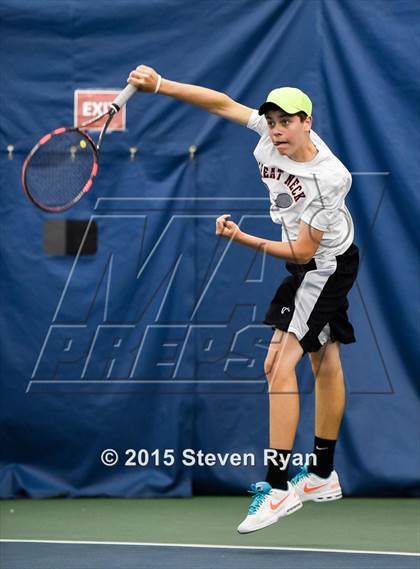 Thumbnail 1 in NYSPHSAA Tennis Championships (Day 1) photogallery.