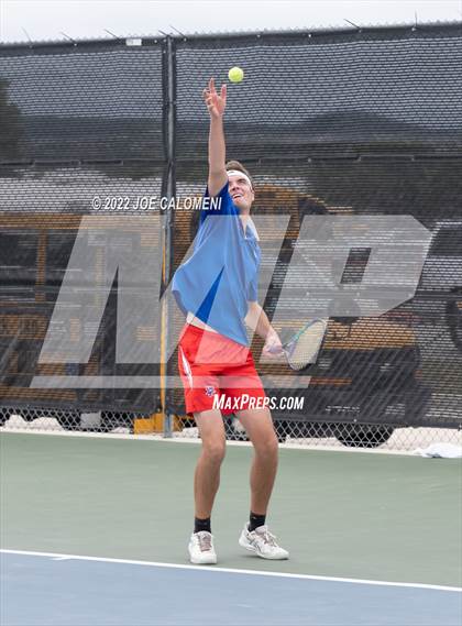 Thumbnail 2 in Westlake vs Plano West (UIL 6A Boys Doubles Tennis State Semifinal) photogallery.