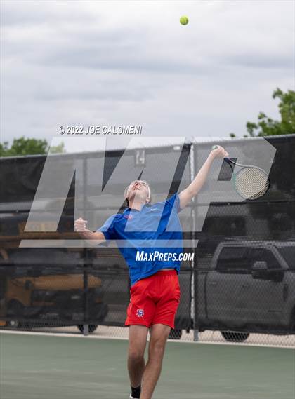 Thumbnail 2 in Westlake vs Plano West (UIL 6A Boys Doubles Tennis State Semifinal) photogallery.
