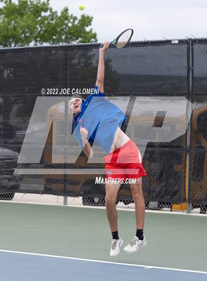 Thumbnail 1 in Westlake vs Plano West (UIL 6A Boys Doubles Tennis State Semifinal) photogallery.