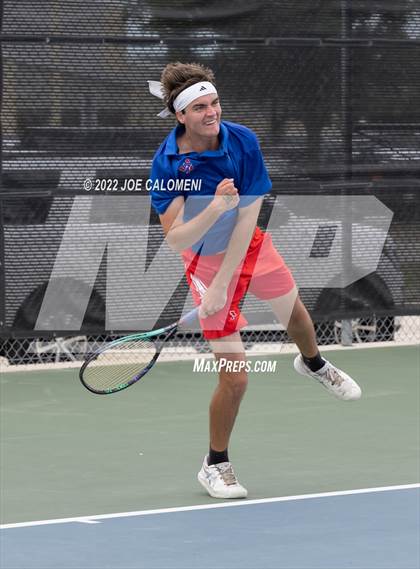 Thumbnail 1 in Westlake vs Plano West (UIL 6A Boys Doubles Tennis State Semifinal) photogallery.