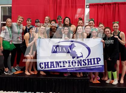 Thumbnail 1 in MIAA Winter Division 2 Girls Championship photogallery.